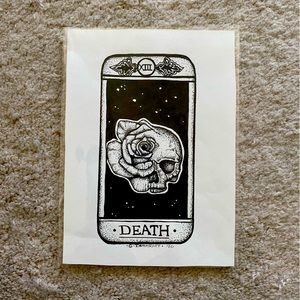 Original Pen & Ink Drawing- Death Tarot 💀